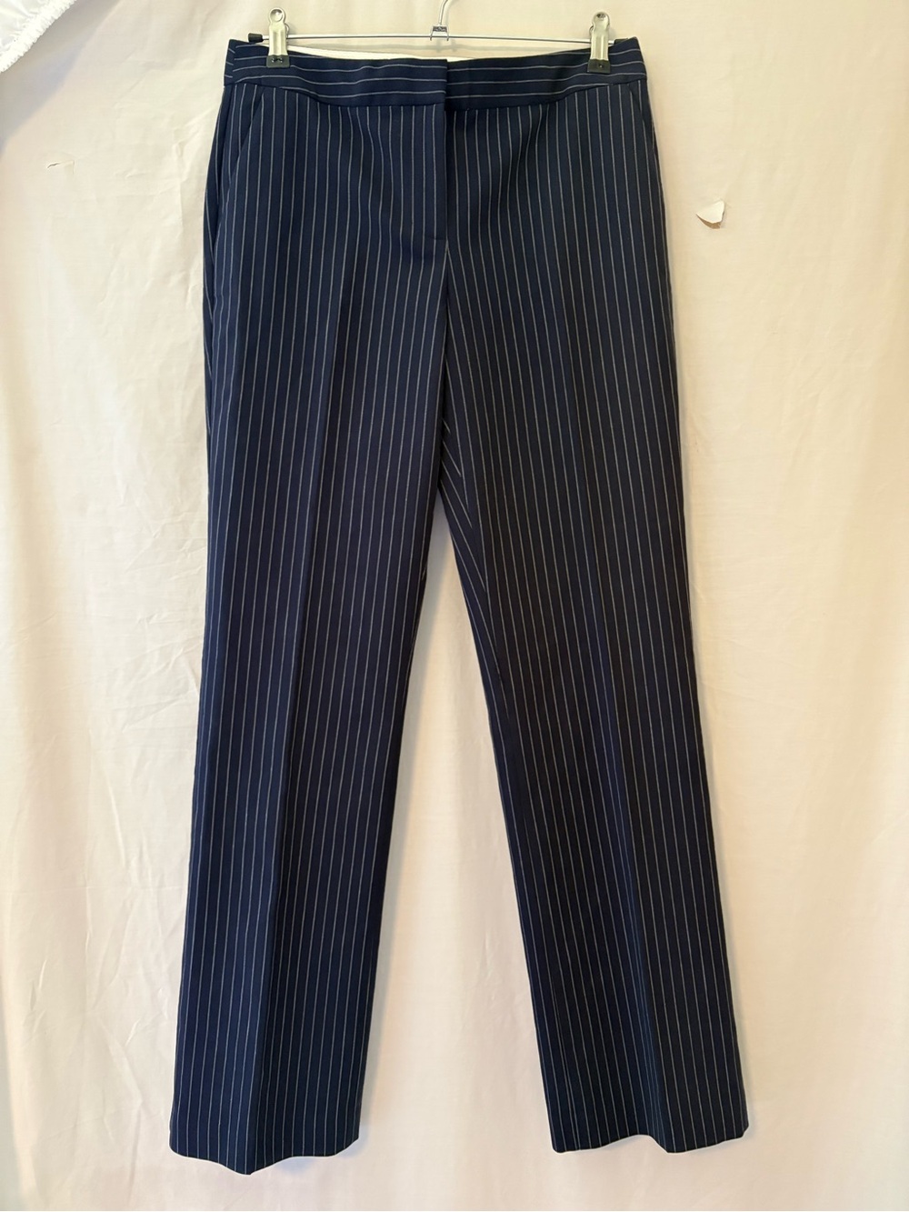 Talbots Navy Pinstripe Trousers